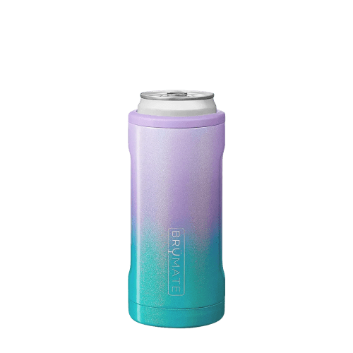 Customized Hopsulator Slim 12 oz Insulated Can Holder Can & Bottle Sleeves from Brumate #color_glitter-mermaid