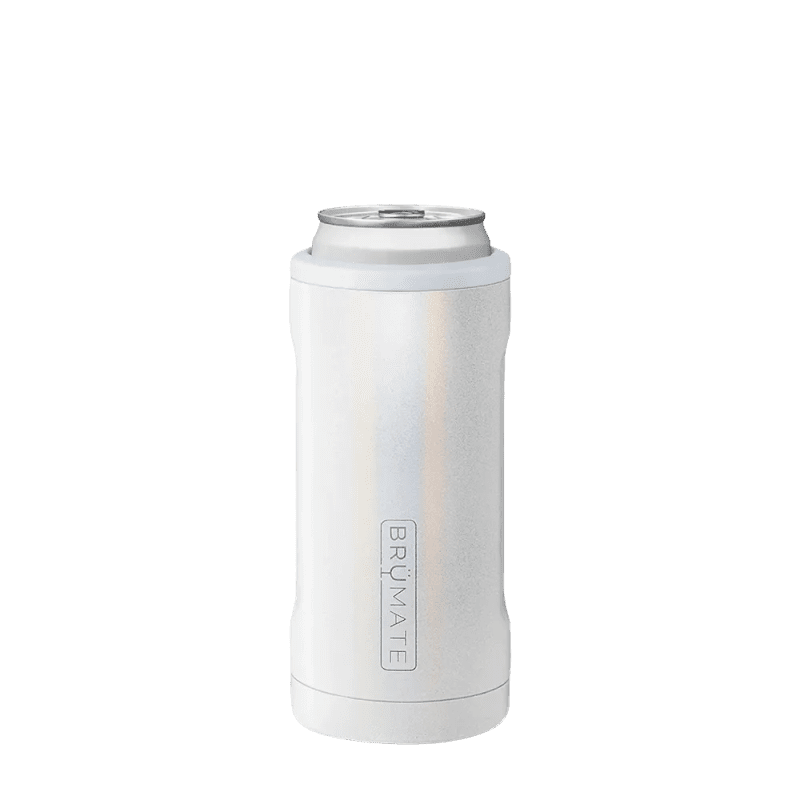 Customized Hopsulator Slim 12 oz Insulated Can Holder Can & Bottle Sleeves from Brumate #color_glitter-white