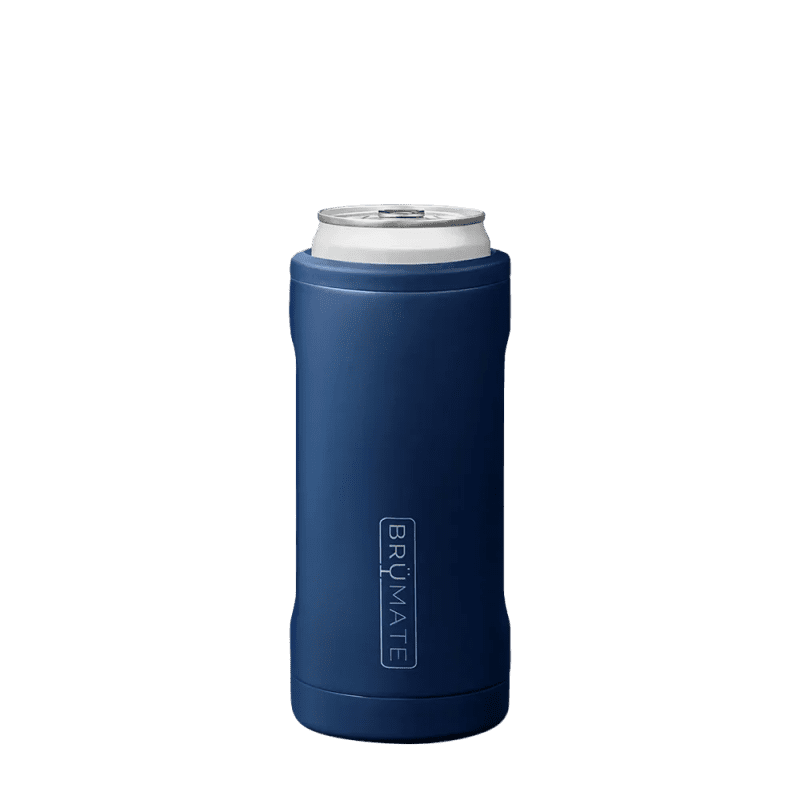 Customized Hopsulator Slim 12 oz Insulated Can Holder Can & Bottle Sleeves from Brumate #color_matte-navy