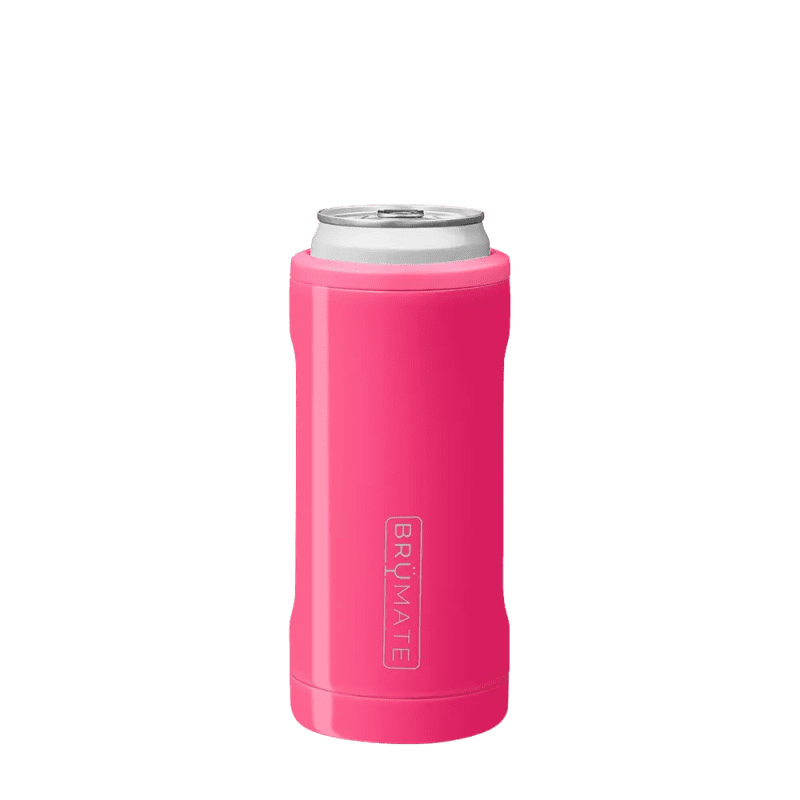 Customized Hopsulator Slim 12 oz Insulated Can Holder Can & Bottle Sleeves from Brumate #color_neon-pink