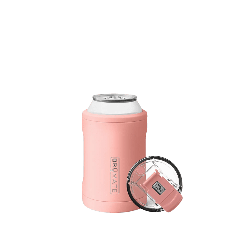 Customized Duo 2-in-1 Insulated Can Holder Can & Bottle Sleeves from Brumate #color_guava