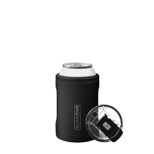 Customized Duo 2-in-1 Insulated Can Holder Can & Bottle Sleeves from Brumate #color_matte-black