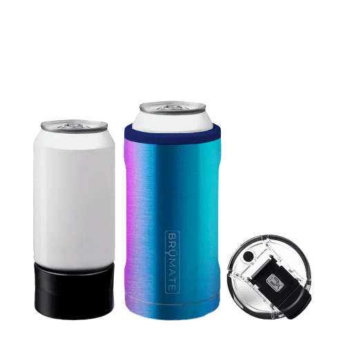 Customized Hopsulator TRiO 3-in-1 Insulated Can Holder Can & Bottle Sleeves from Brumate #color_rainbow-titanium