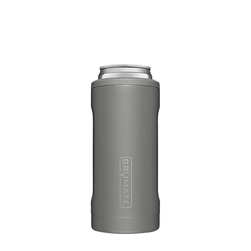 Customized Hopsulator Slim 12 oz Insulated Can Holder Can & Bottle Sleeves from Brumate #color_matte-gray