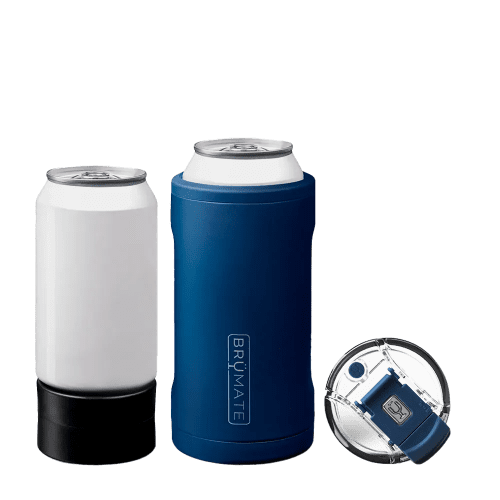 Customized Hopsulator TRiO 3-in-1 Insulated Can Holder Can & Bottle Sleeves from Brumate #color_matte-navy