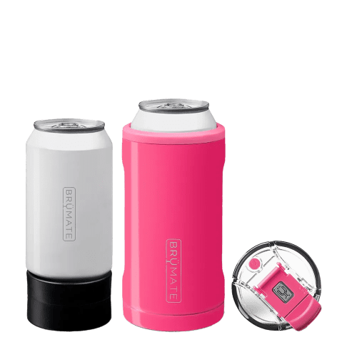 Customized Hopsulator TRiO 3-in-1 Insulated Can Holder Can & Bottle Sleeves from Brumate #color_neon-pink