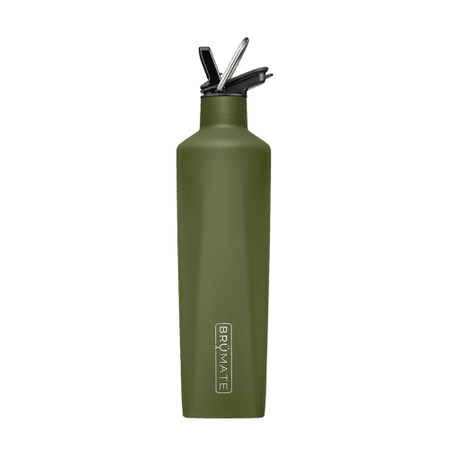 Customized ReHydration Bottle 25 oz Straw Lid Bottle Water Bottles from Brumate #color_od-green