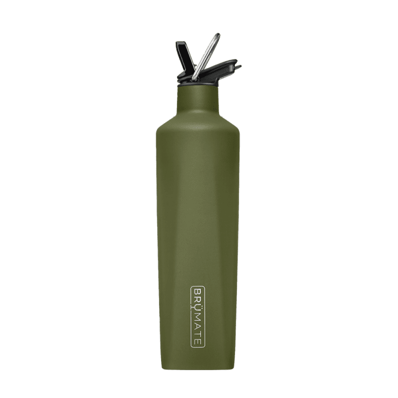 Customized ReHydration Bottle 25 oz Straw Lid Bottle Water Bottles from Brumate #color_od-green