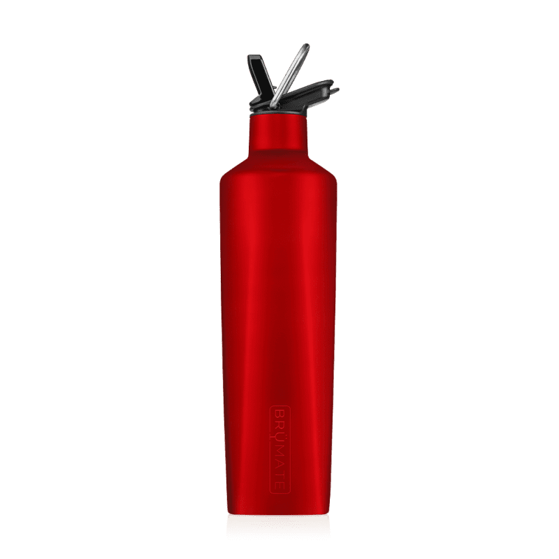 Customized ReHydration Bottle 25 oz Straw Lid Bottle Water Bottles from Brumate #color_red-velvet