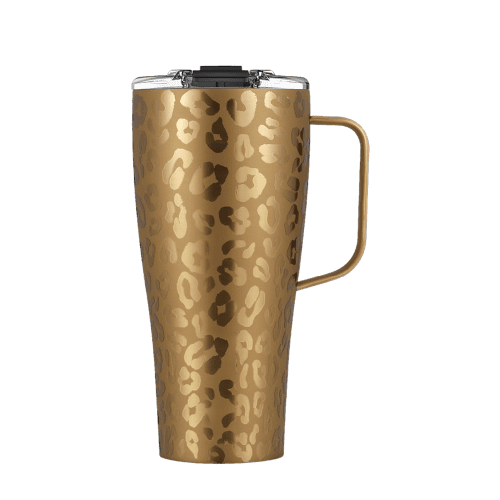 Brumate TOddy XL Travel Mug 32 oz GoldLeopard Front