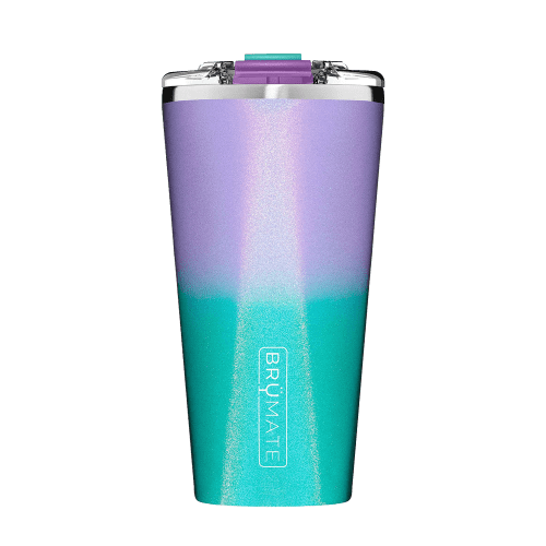 Customized Imperial Pint 20 oz Tumblers from Brumate #color_glitter-mermaid