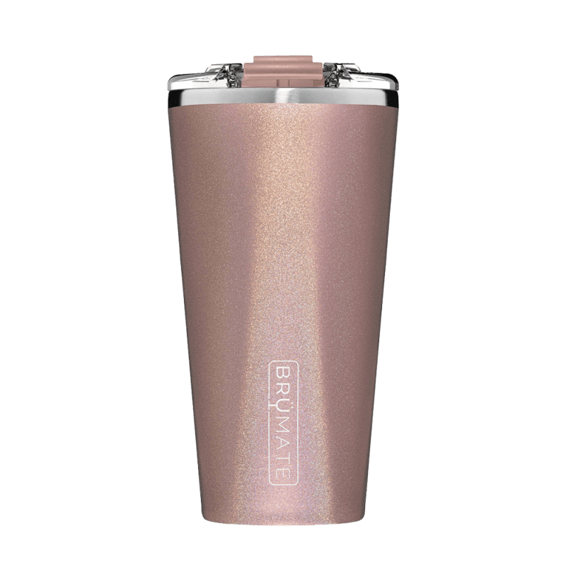 Customized Imperial Pint 20 oz Tumblers from Brumate #color_glitter-rose-gold