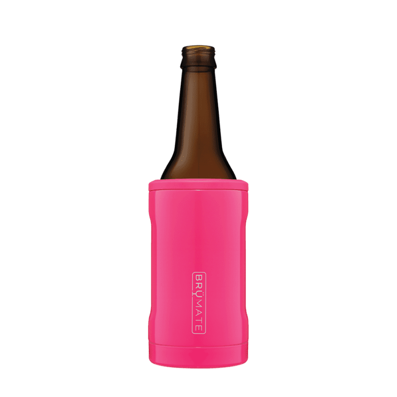 Customized BOTT'L Insulated Bottle Holder Can & Bottle Sleeves from Brumate #color_neon-pink