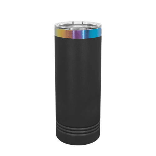 Polar Camel Ion Plated 22 oz Skinny Tumbler #color_black-on-prism