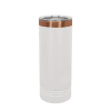 Polar Camel Ion Plated 22 oz Skinny Tumbler #color_white-on-rose-gold