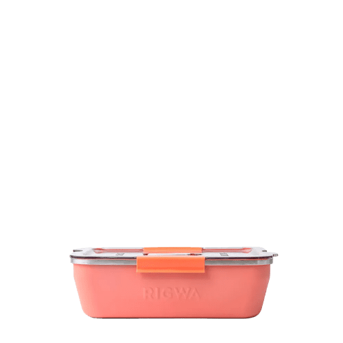 Rigwa REX Travel Lunch Box 9x6 #color_coral