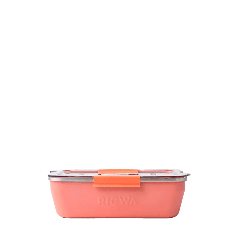 Rigwa REX Travel Lunch Box 9x6 #color_coral