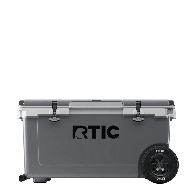 RTIC Ultra Light Cooler 72 qt with Wheels #color_dark-grey-and-cool-grey