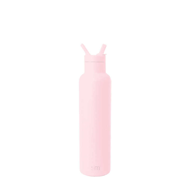 Simple Modern 24 oz Ascent Water Bottle with Straw Lid #color_blush