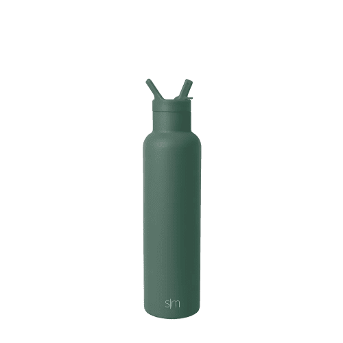 Simple Modern 24 oz Ascent Water Bottle with Straw Lid #color_forest