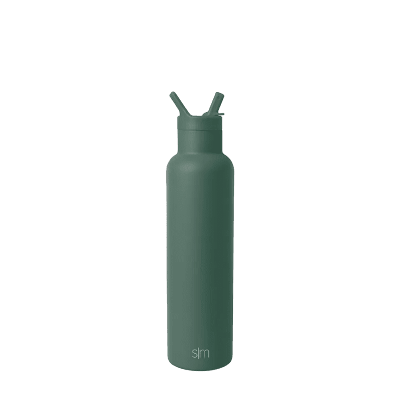 Simple Modern 24 oz Ascent Water Bottle with Straw Lid #color_forest