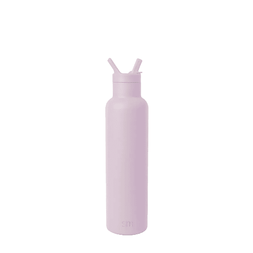 Simple Modern 24 oz Ascent Water Bottle with Straw Lid #color_lavender-mist