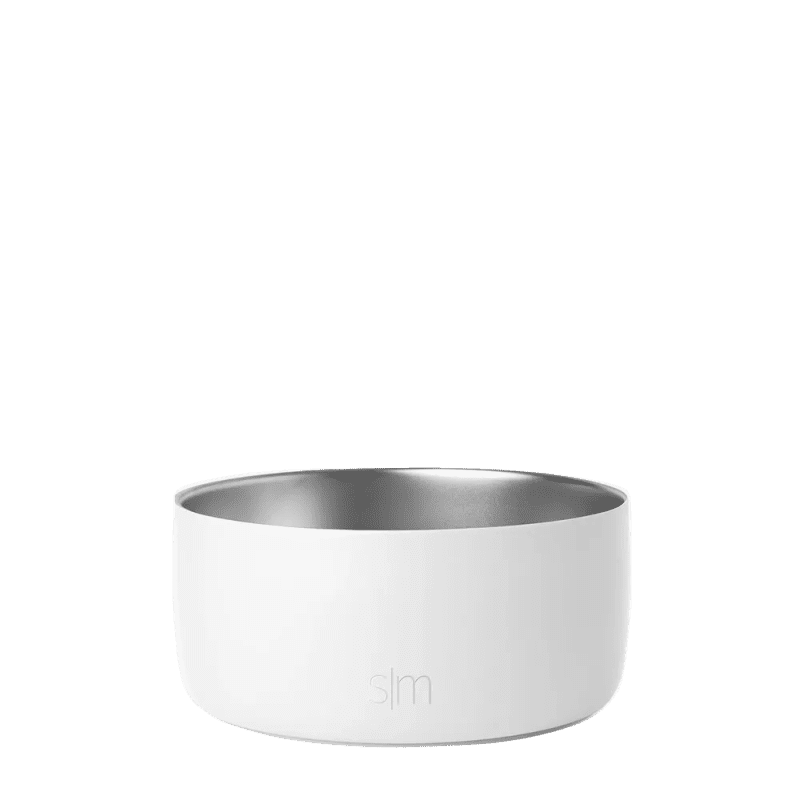 Simple Modern 4 Cup Bentley Pet Bowl #color_winter-white