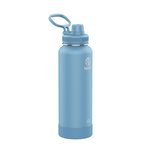 Customized Actives Water Bottle Spout Lid 40 oz Water Bottles from Takeya #color_bluestone