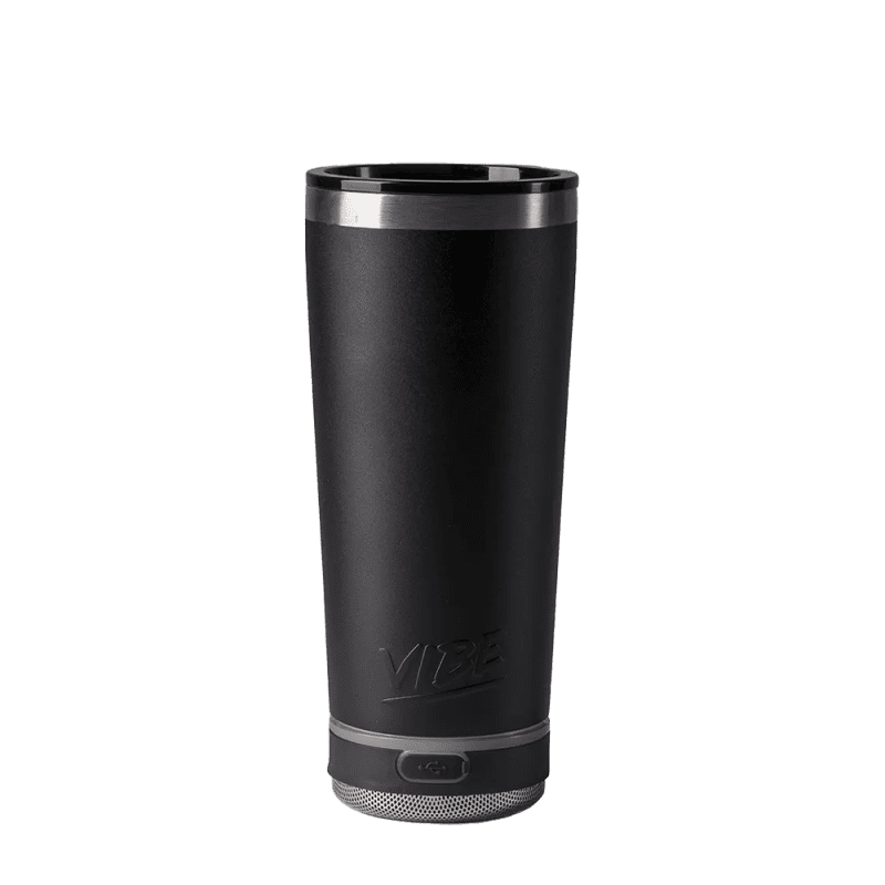 Vibe 18 oz Tumbler with Solo Speaker #color_black