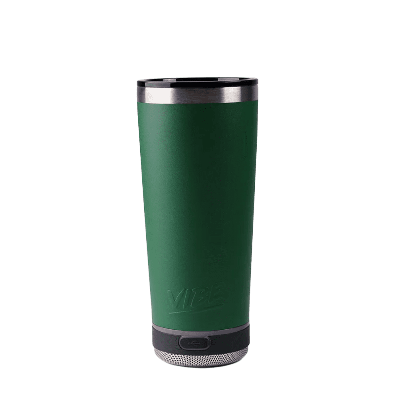 Vibe 18 oz Tumbler with Solo Speaker #color_green