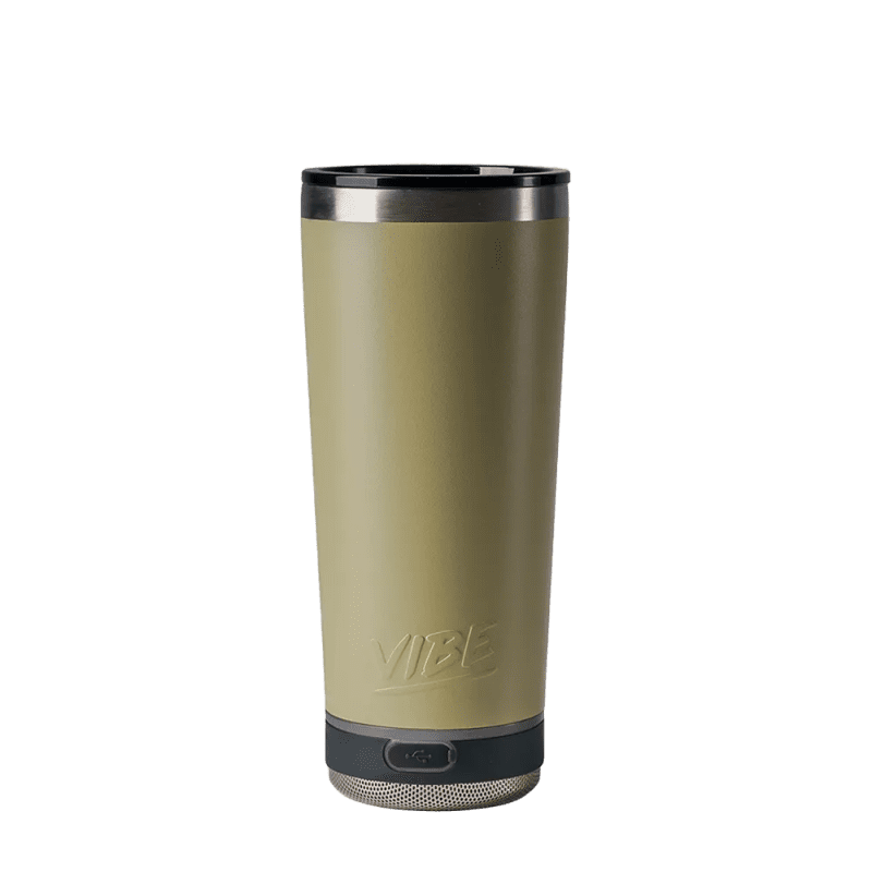 Vibe 18 oz Tumbler with Solo Speaker #color_sandstone