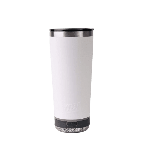 Vibe 18 oz Tumbler with Solo Speaker #color_white